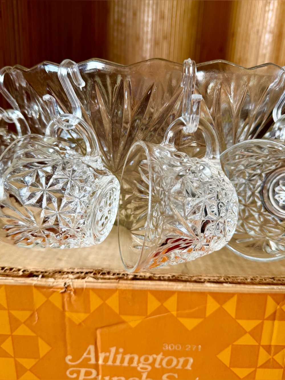 60s Vintage 🔸 Anchor Hocking Arlington Punch Set - Picture 3 of 11